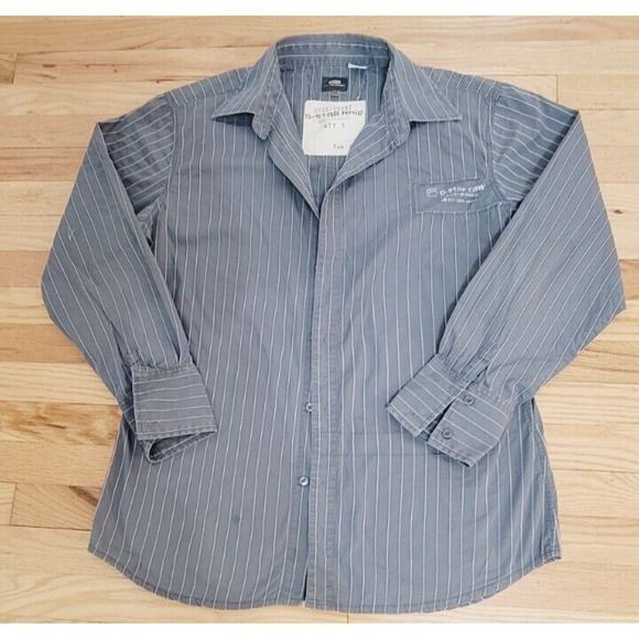 G-STAR RAW GRAY SHIRT CASUAL COMFORT LAYRED OR NOT SLIMMER SZ XXL - Picture 1 of 8